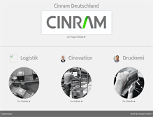Tablet Screenshot of cinram.de